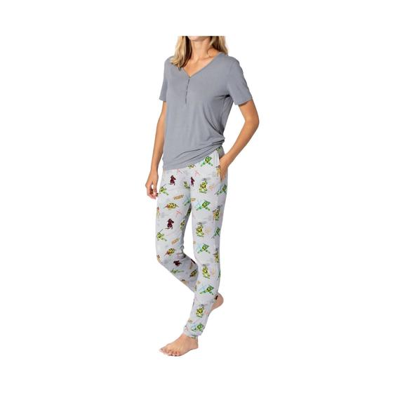 NEW BELLABU BEAR classic bamboo pajama set in teenage mutant ninja turtles retro - Picture 4 of 6